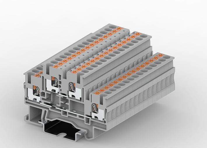 Rail Mount Push In Terminal Block