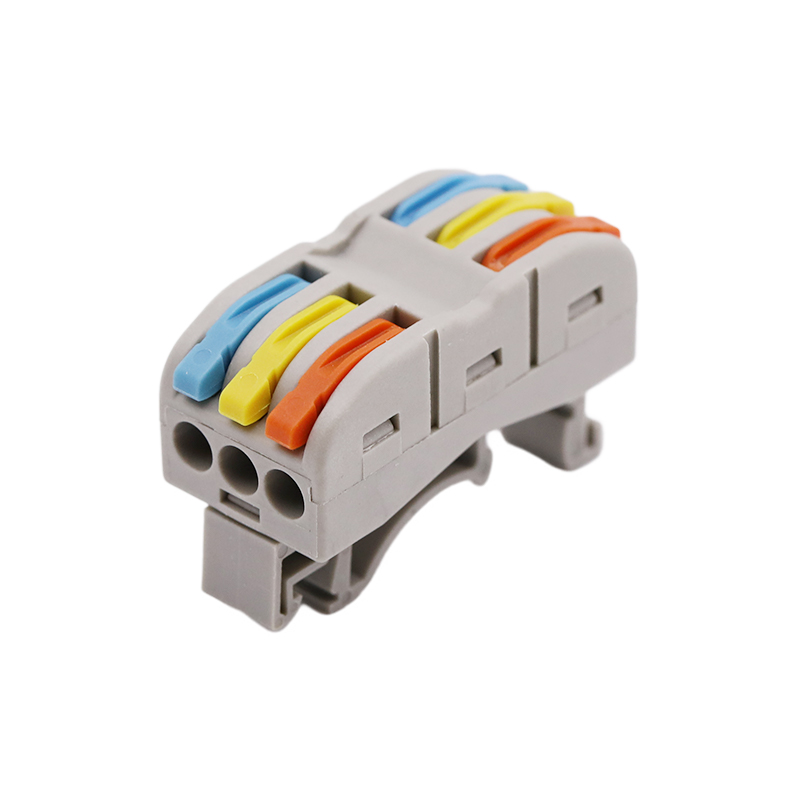 3 In 3 Poles DIN Rail Terminal Quick Connector