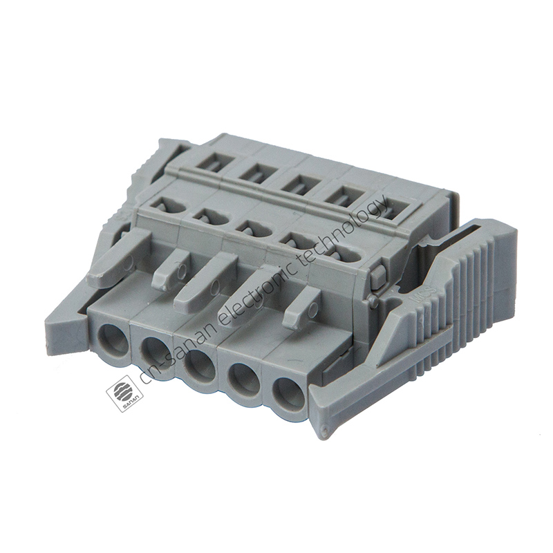 5mm 20A 5Pins Pluggable Terminal Block Connector