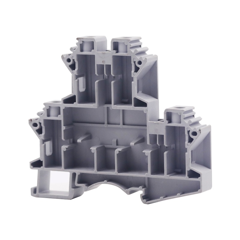 Screw Type Double Level Din Rail Terminal block