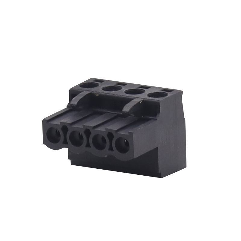 Terminal Block For Din Rail Enclosure Color Black 4P