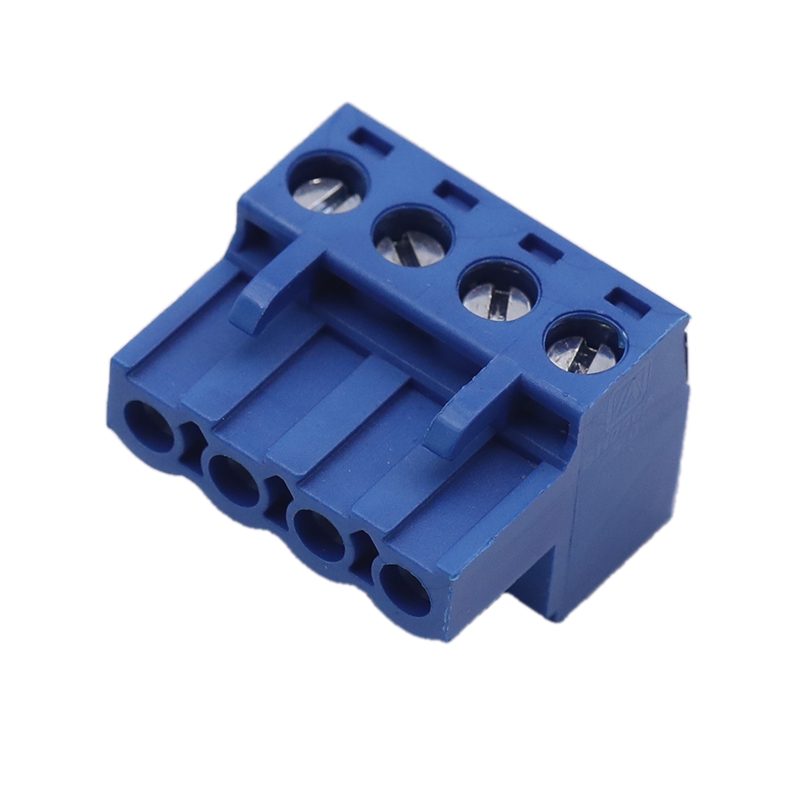 Terminal Block For Din Rail Enclosure Color Blue 4P